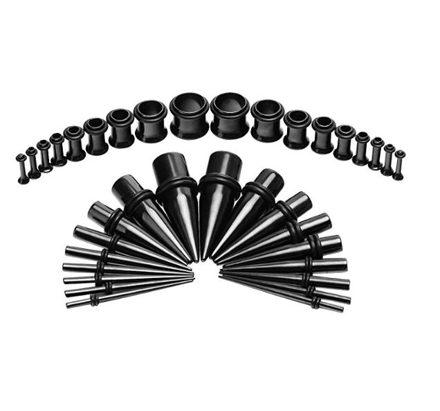 36x Ear Stretching Kit - Black