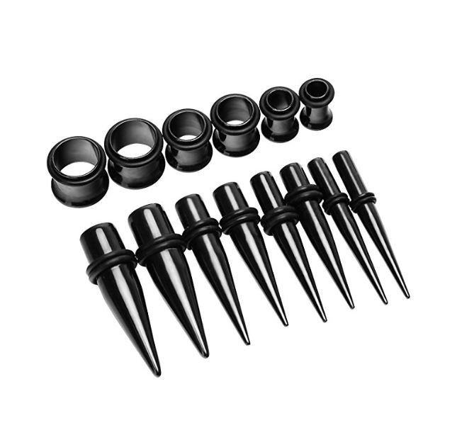 36x Ear Stretching Kit - Black