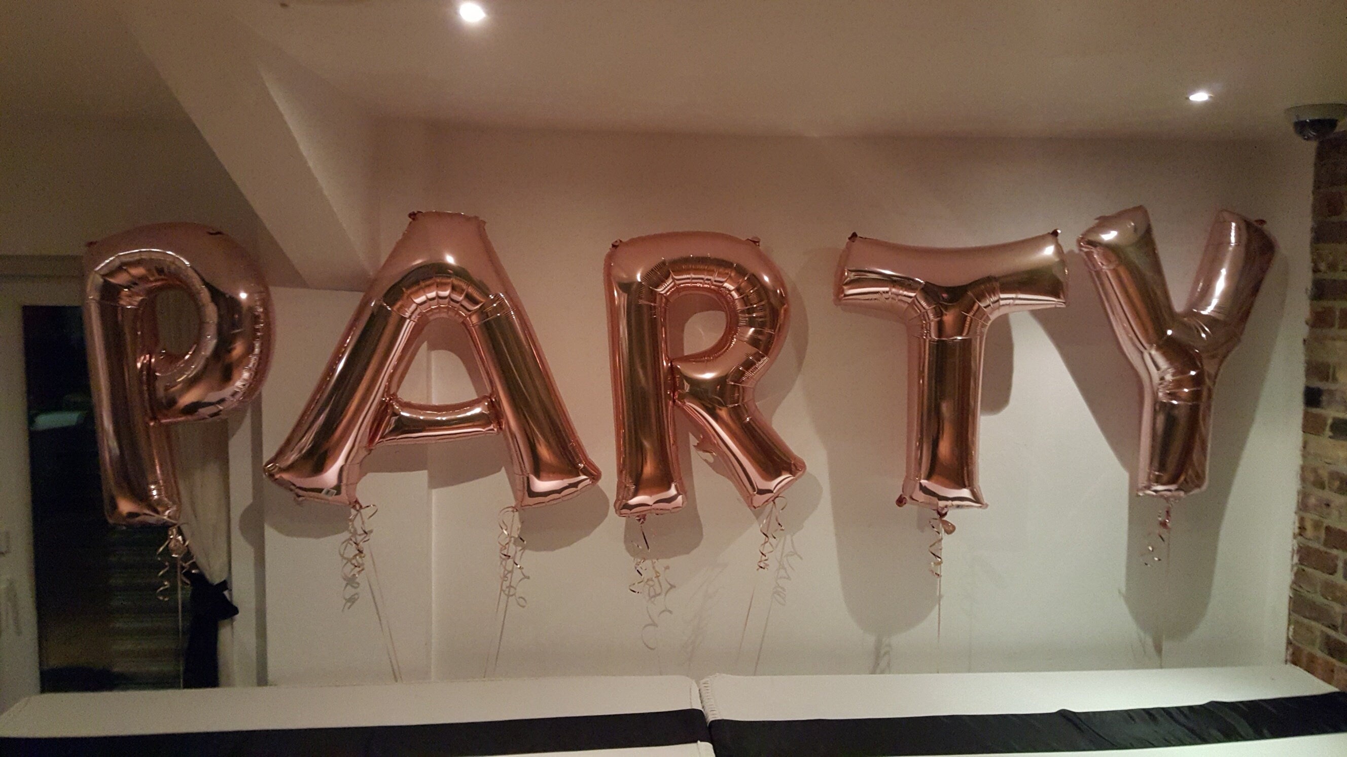 Giant Rose Gold Foil Balloon Letters Numbers 34"/ 86cm Birthday Hens Wedding Decor Baby Shower Mylar Foil Metallic